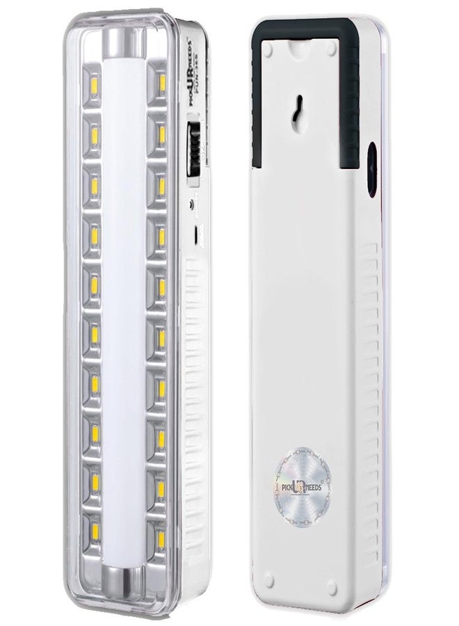 Pick Ur Needs Rechargeable Home Emergency Tube +10 SMD LED Floor Lantern Lamp Light (White) - Image 1